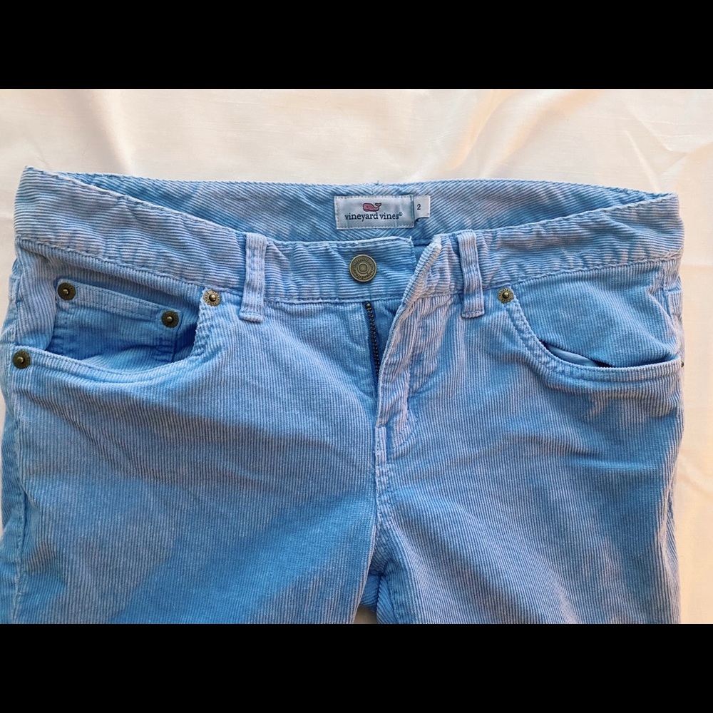 Vineyard Vines Blue Corduroy Pants Size 2 - Picture 3 of 4